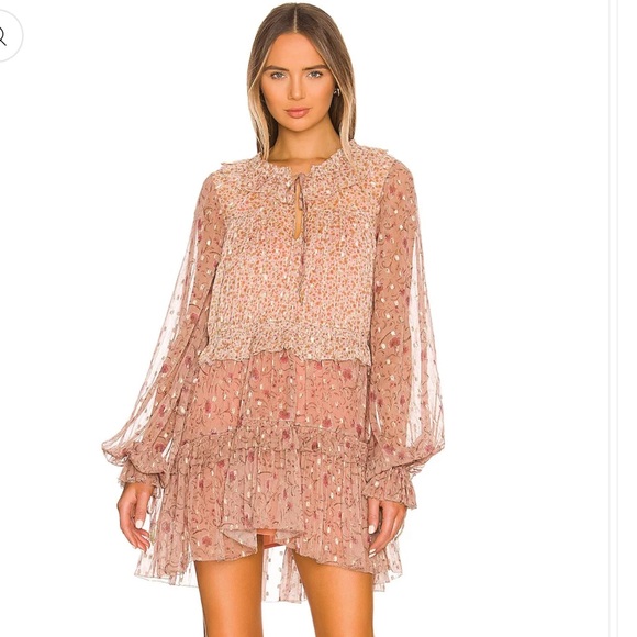 NWT Tularosa Delphine Mini Dress in Antoinetta Floral - Picture 2 of 4